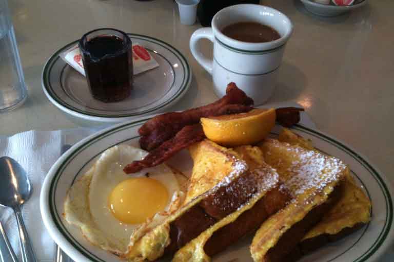 petit déjeuner typique usa