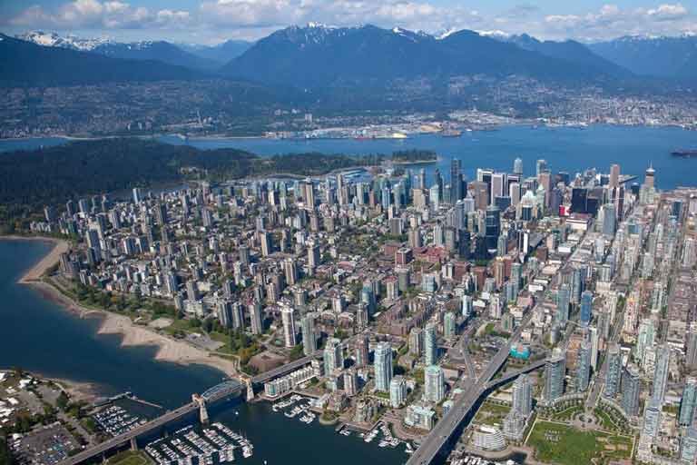 port vancouver vue aérienne